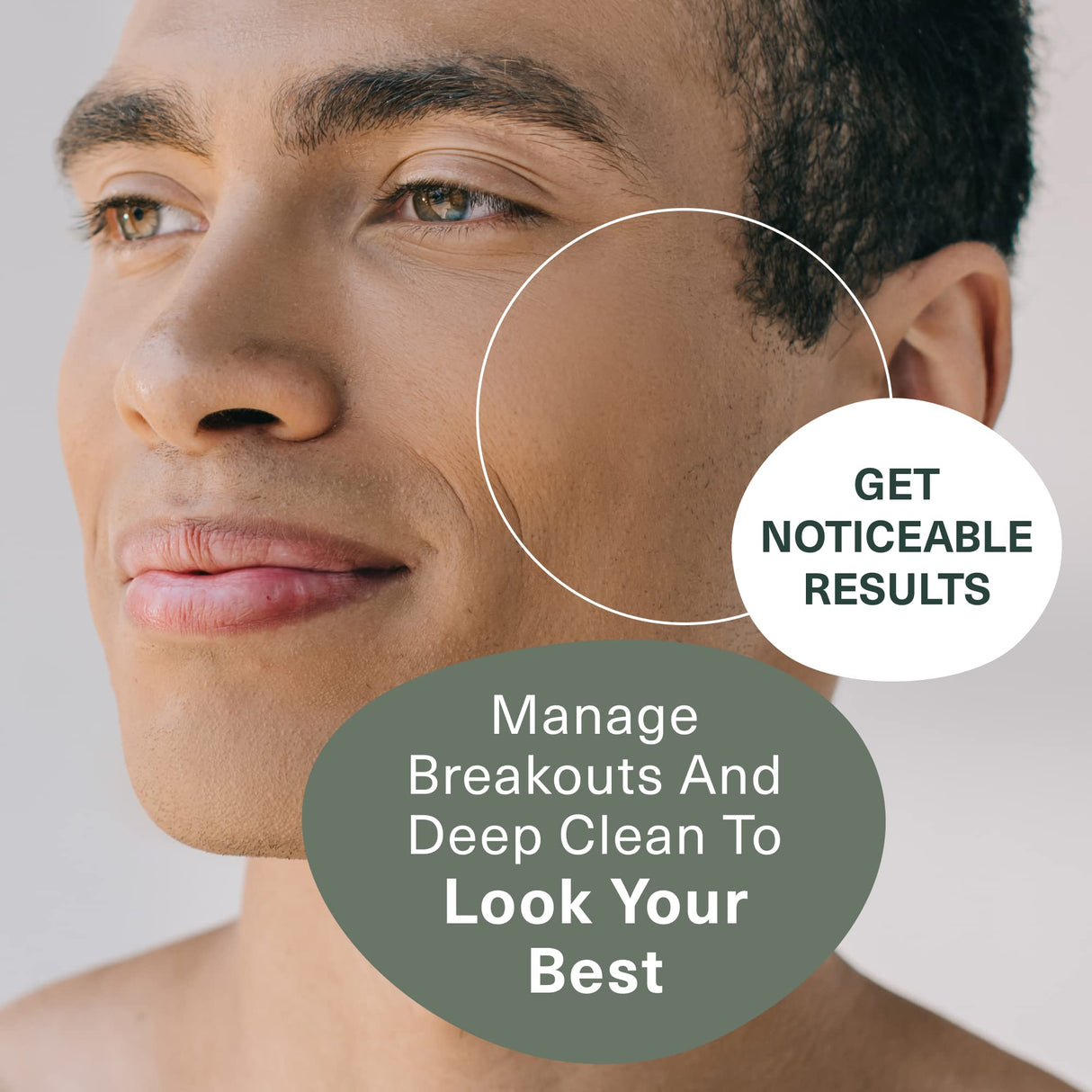 2 Pack Botanic Tree Men's Face Wash with Glycolic Acid & Activated Charcoal (6oz.) - Deep Cleaning and Energizing Facial Exfoliating Cleanser…