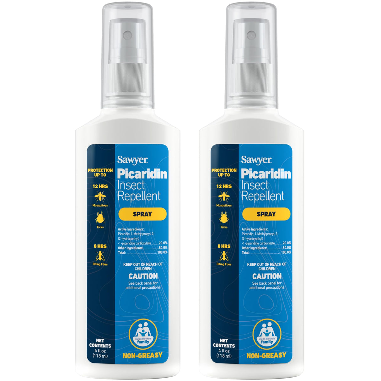 Sawyer Products SP5442 Picaridin Insect Repellent, 4 Fl Oz (Pack of 2) - Packaging May Vary
