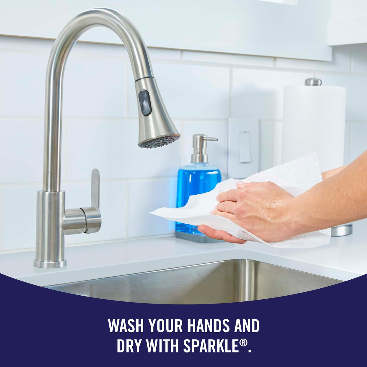 Sparkle Pick-A-Size Paper Towels, 24 Double Rolls = 48 Regular Rolls, Everyday Value Paper Towel with Full and Half Sheets