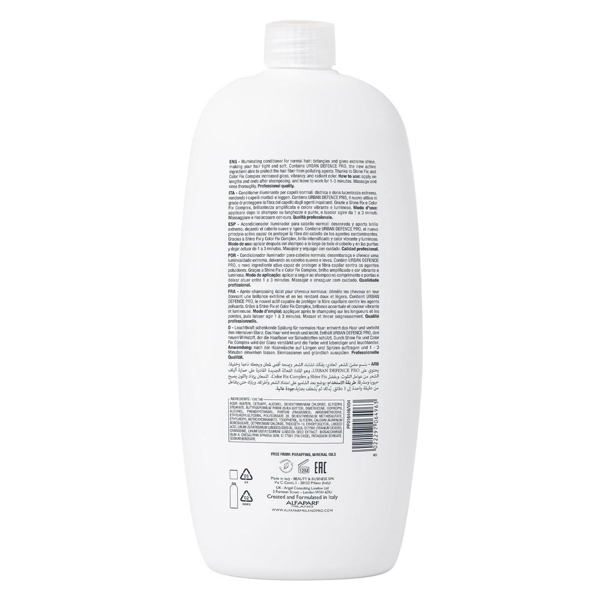 Alfaparf Milano Semi Di Lino Diamond Illuminating Conditioner - Moisturizing Conditioner For Normal and Color Treated Hair - Sulfate & Paraben Free Professional Hair Care (33.8 oz)