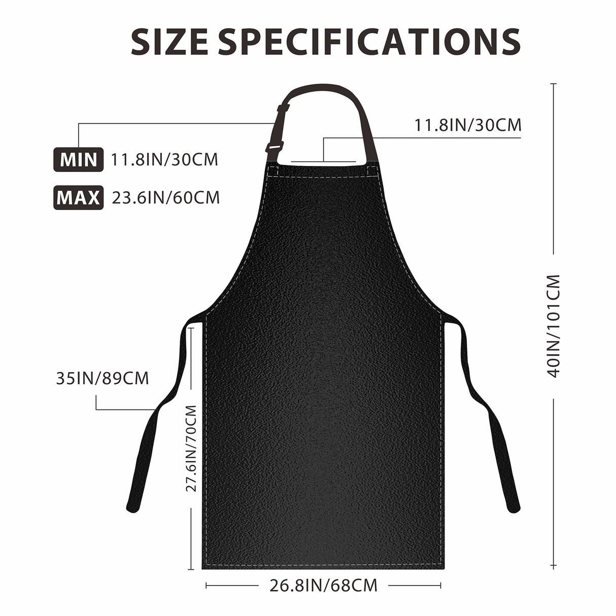 GoldPig 2 Pack Waterproof Apron Rubber Vinyl Heavy Duty Aprons for Adults - Chemical Resistant Adjustable Bib 40" Extra Long Industrial Work Apron for Grilling Dishwashing Lab Kitchen Butcher