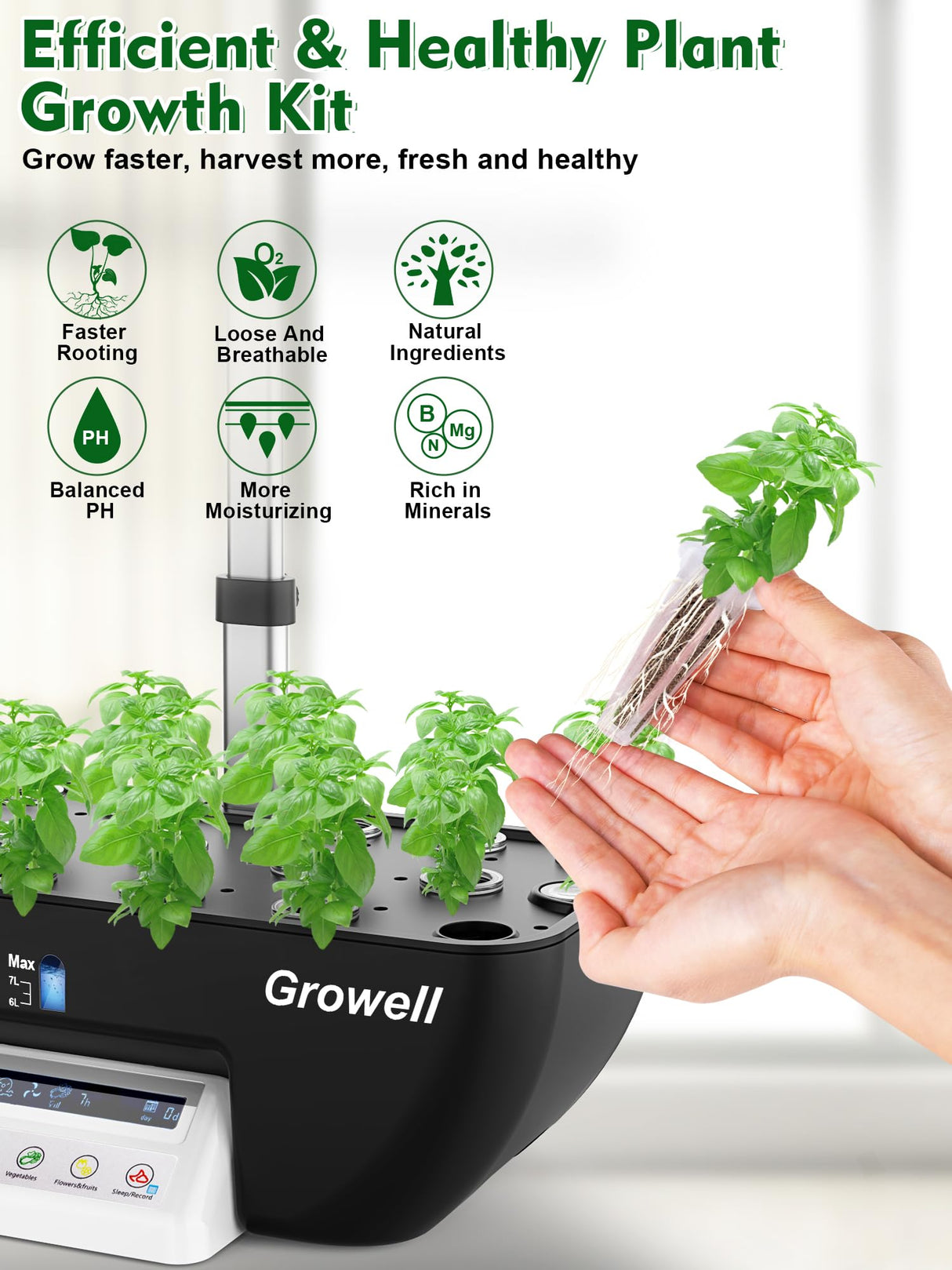 Growell Seed Pod Kit for Aerogarden, 182 Pcs Grow Anything Kit