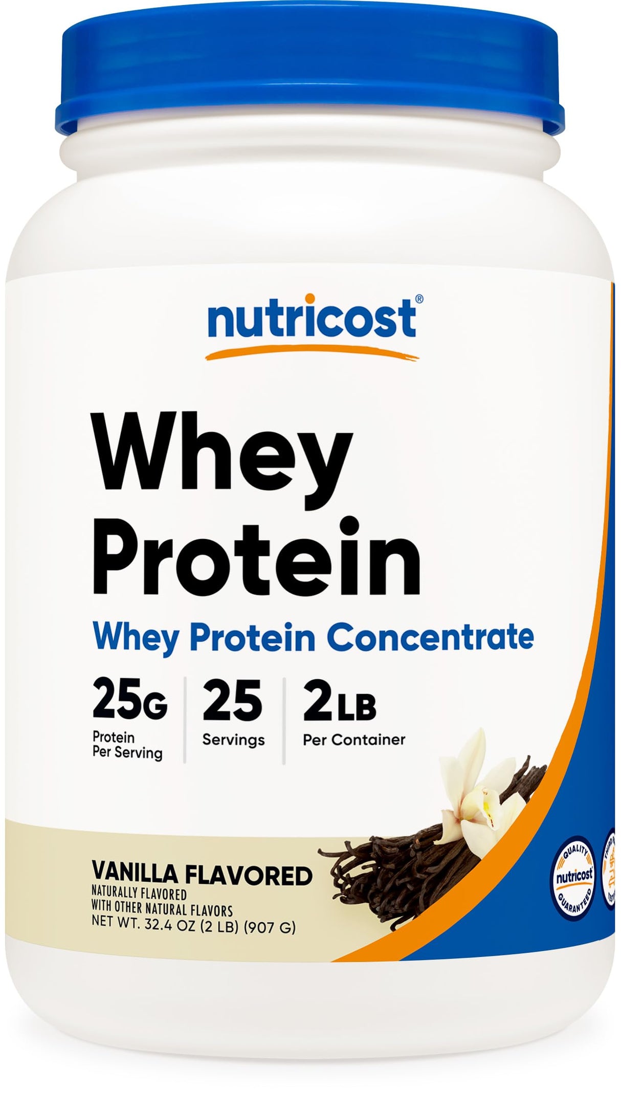 Nutricost Whey Protein Concentrate (Vanilla) 2LBS