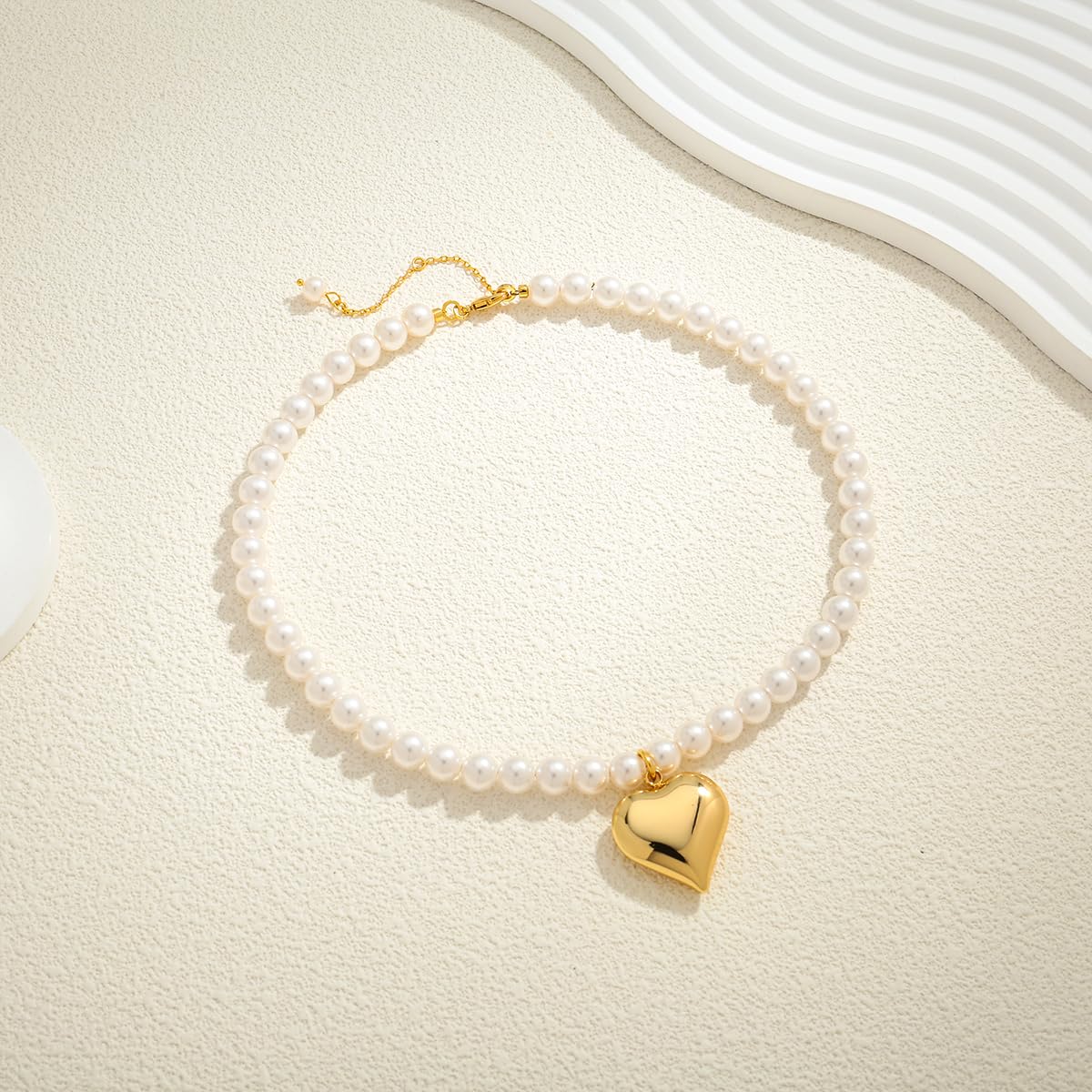 FAUTHENTICUTE Imitation Pearl Beaded Necklaces For Women