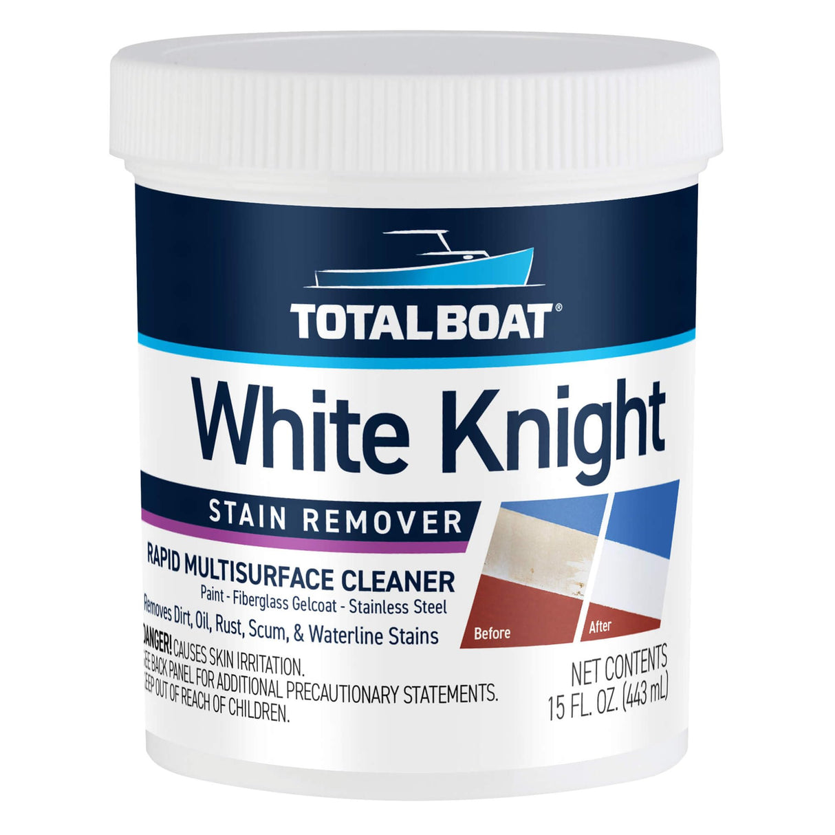 TotalBoat White Knight Fiberglass Stain Remover (15 Ounce)