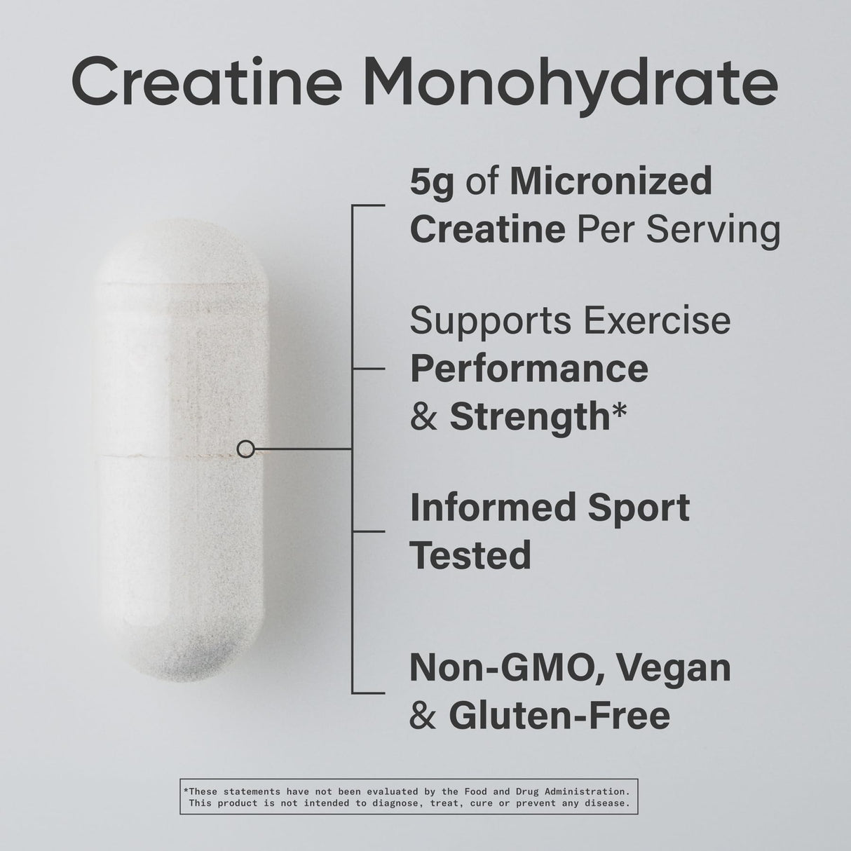 Sports Research® Creatine Monohydrate Capsules - May Support Workout Recovery, Lean Muscle gain, Performance and Strength* - Non-GMO, Vegan Certified - 5g per Servings - 30 Servings