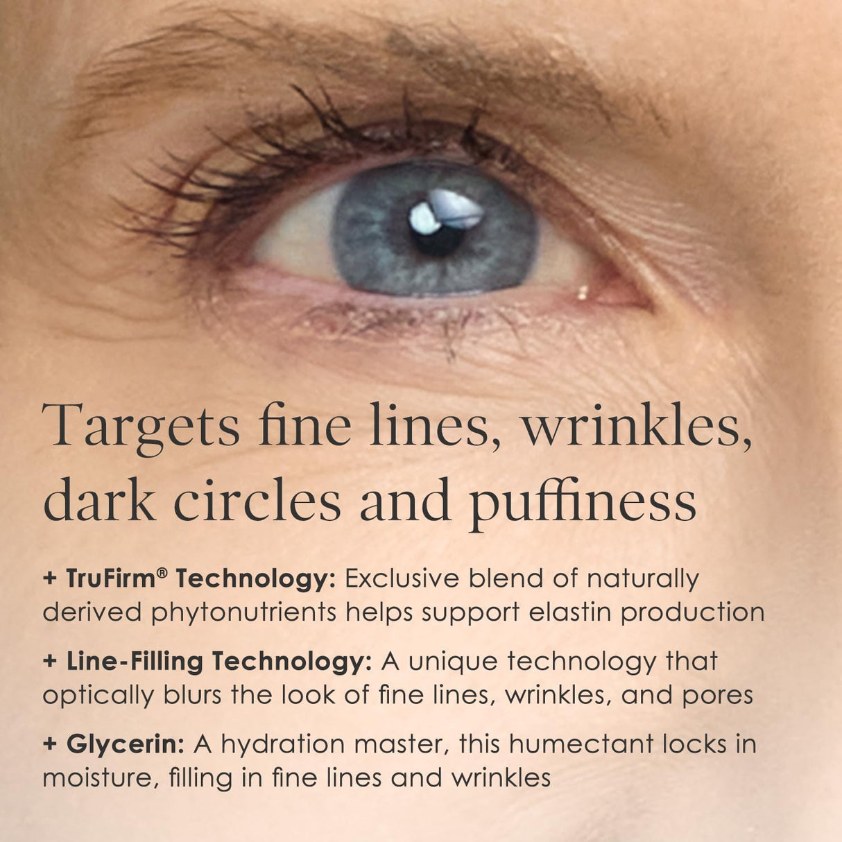 Crepe Erase Advanced Eye Cream: Citrus Scented with Trufirm Complex, 0.5 Fl Oz for Mature Skin