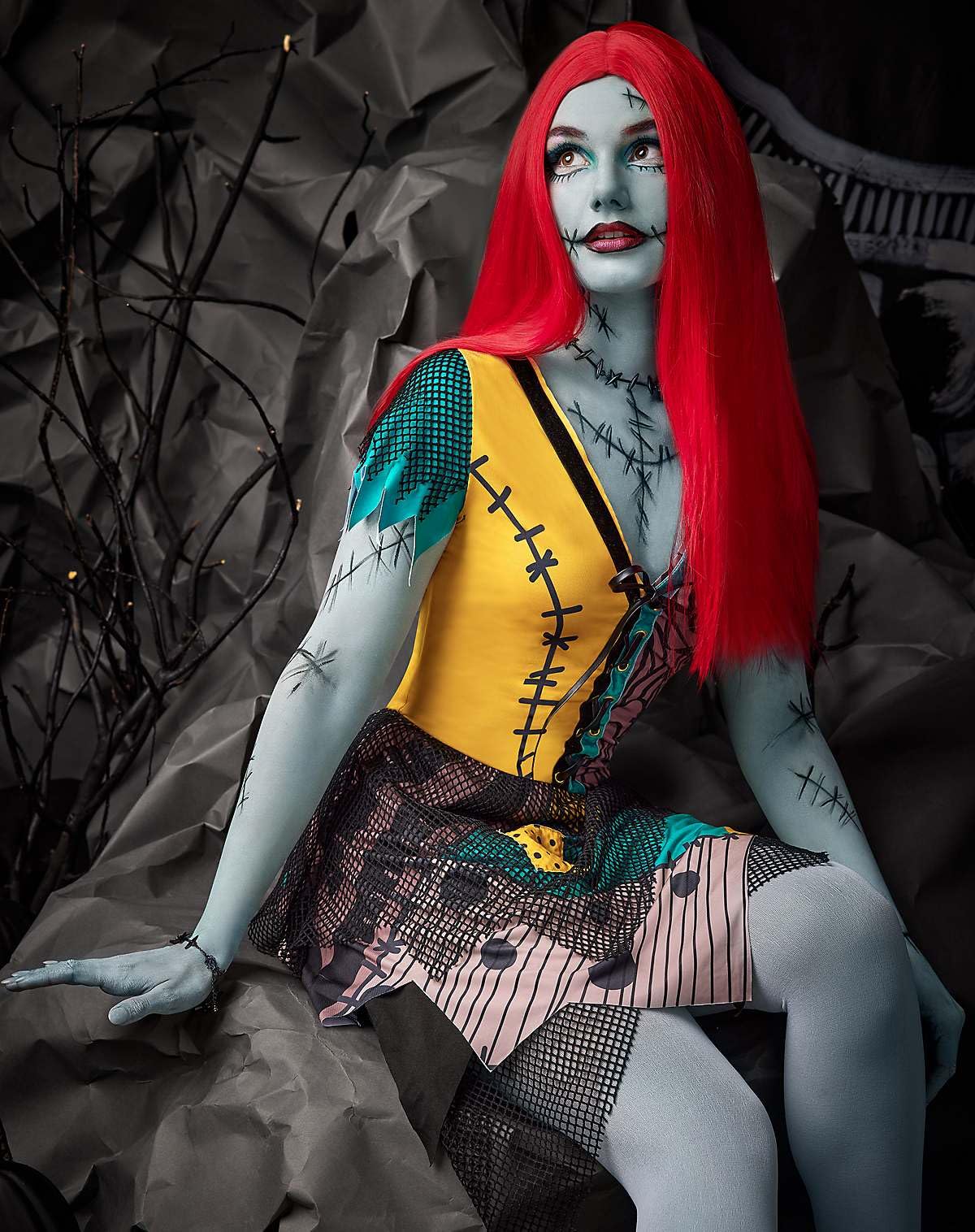 Spirit Halloween Adult The Nightmare Before Christmas Sally Costume - M