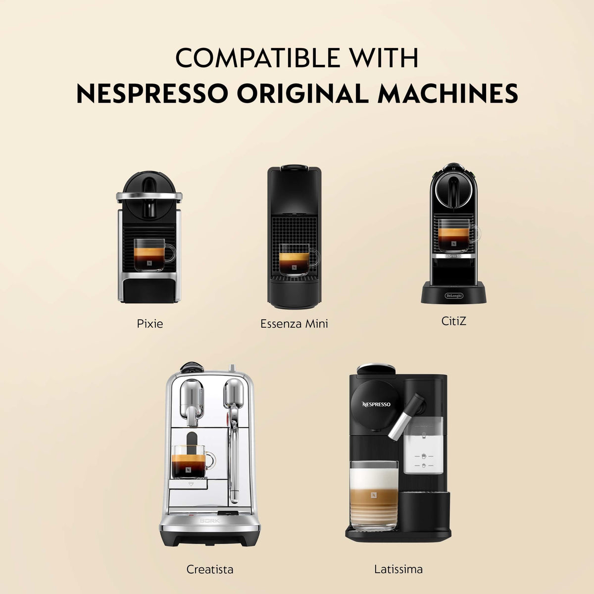 Nespresso Original, Morning Lungo Variety Pack, Mixed Roast, 50-Count Pods
