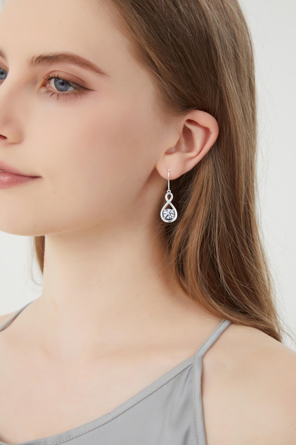 925 Sterling Silver 1.2ct Moissanite Teardrop Dangle Drop Earrings for Women Hypoallergenic, Women's Jewelry Gift