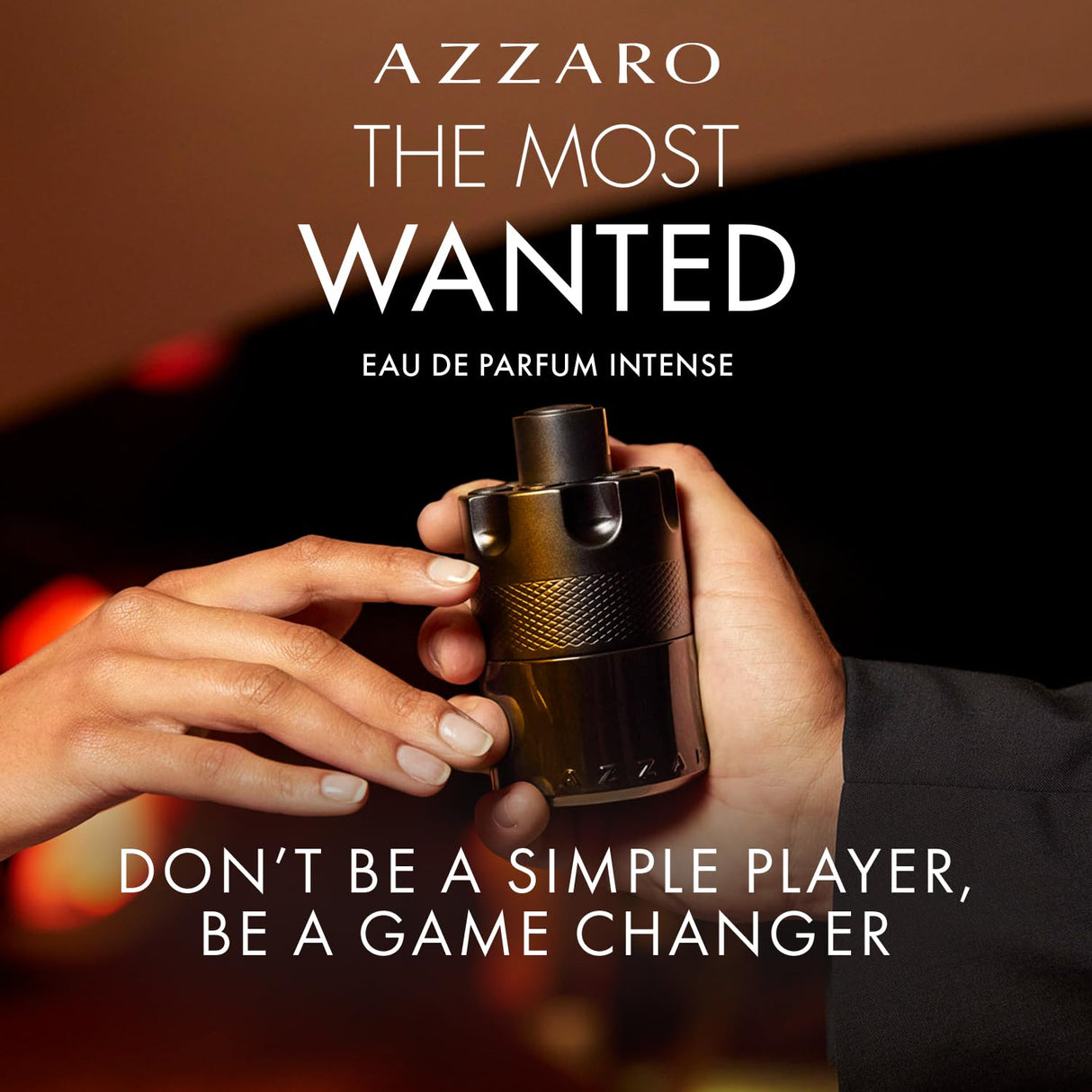 Azzaro The Most Wanted Eau de Parfum Intense - Woody & Seductive Mens Cologne - Fougère, Ambery & Spicy Fragrance for Date Night - Lasting Wear - Luxury Perfumes for Men - Travel Size, 1.6 Fl. Oz