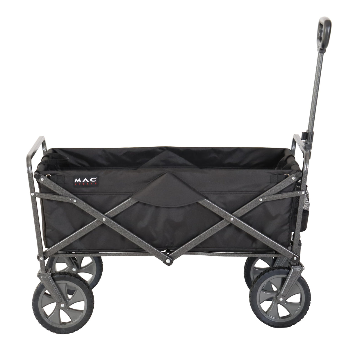 Mac Sports Collapsible Folding Outdoor Utility Wagon, Black
