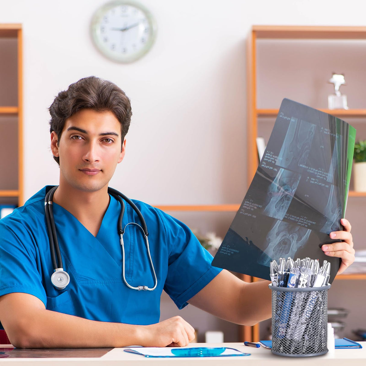 Sayglossy 36 Pcs Xray Tech Gifts Bulk Ballpoint Pens in Black Ink Radiology Tech Student Essentials Retractable Pens for Radiologist X-Ray Technician Graduation Christmas Birthday Radiology Day Gifts