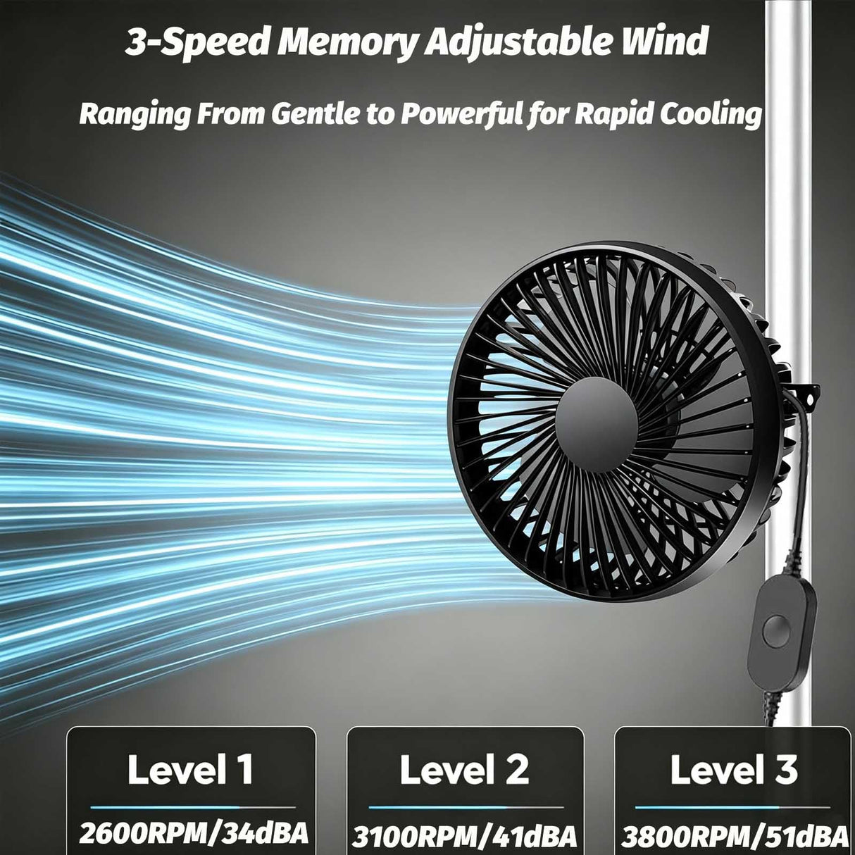 Brioeua 5" Grow Tent Fan, Smart Plug Remote & Timing, 3-Speed Quiet Airflow, Brushless Motor, Adjustable Clamp, 8 Ft Power Adapter for Hydroponics Cooling Ventilation Grow Tent Dual Clip Fans