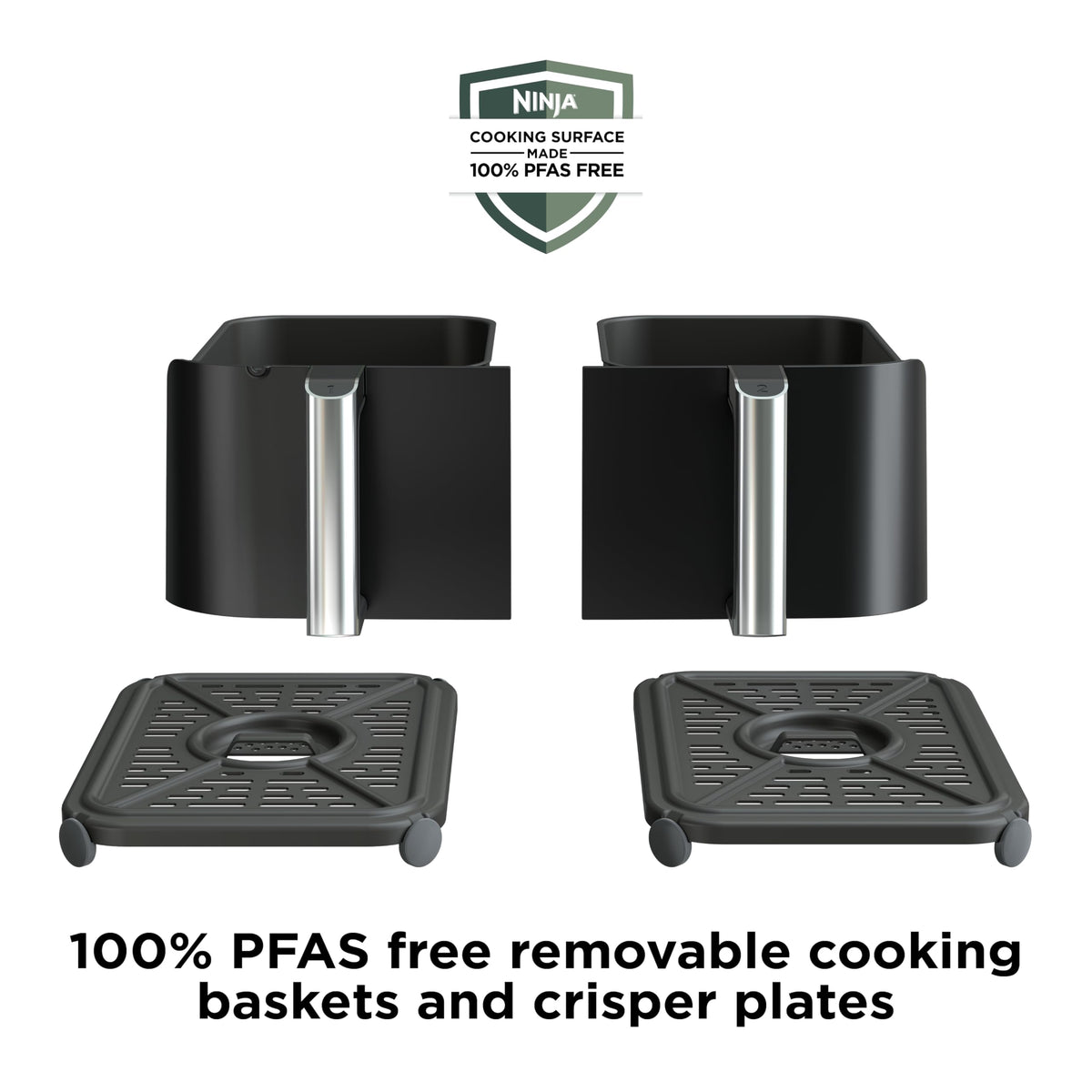 Ninja Foodi Air Fryer, 10 Qt DualZone, 6-in-1, Black, DZ302