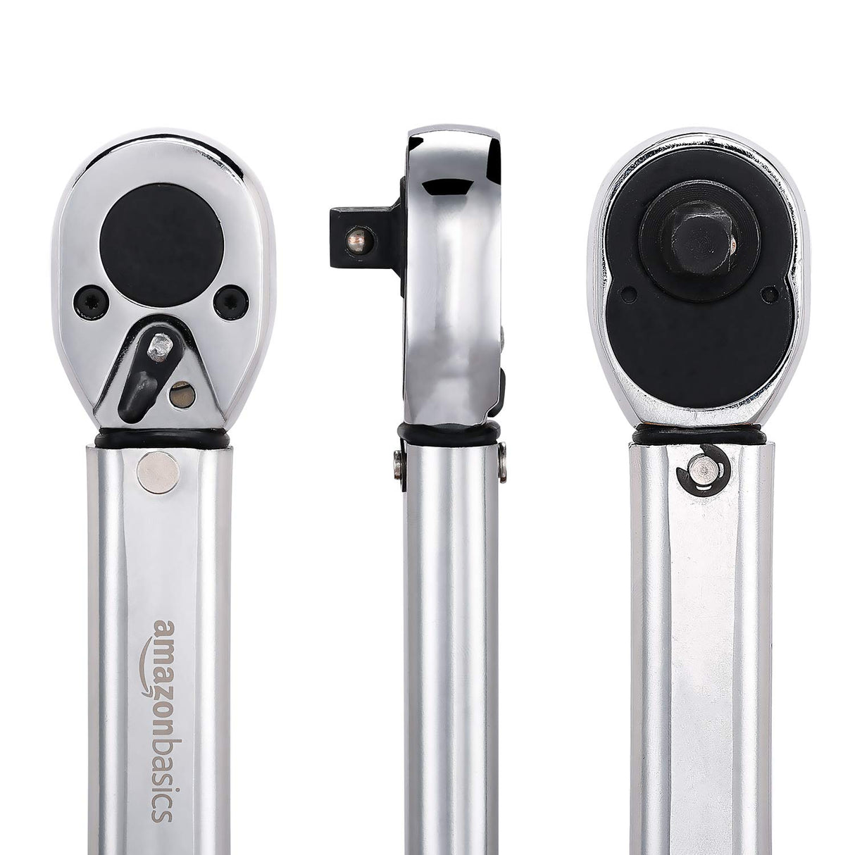 Amazon Basics 3/8-inch Drive Click Torque Wrench Ratchet, 15-80 ft.-lb, 20.4-108.5 Nm