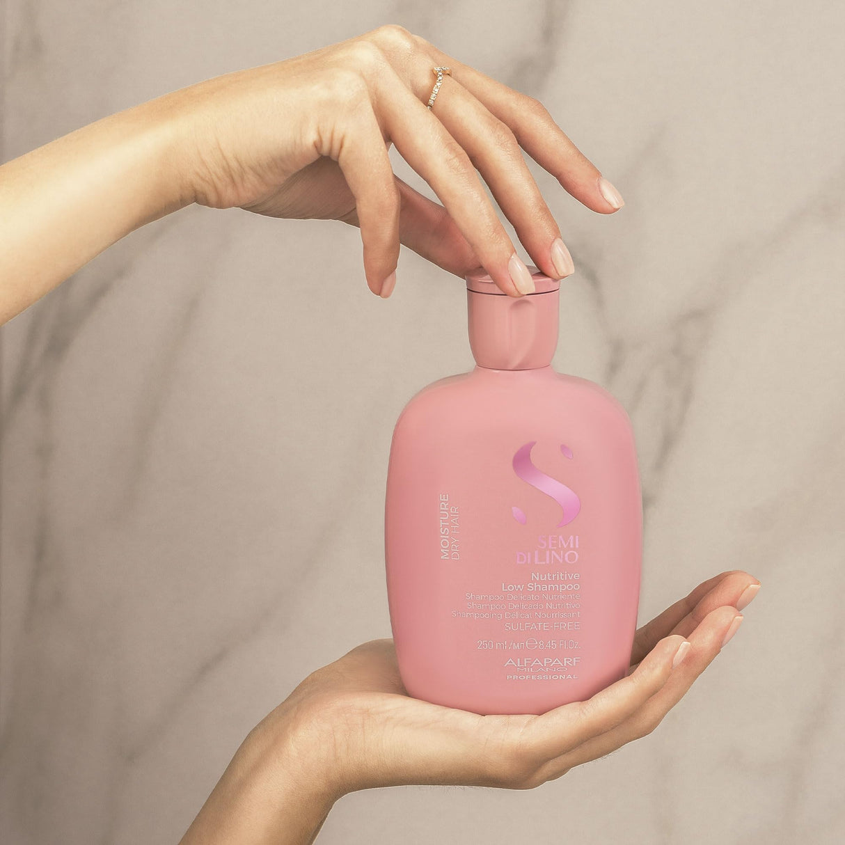 Alfaparf Milano Semi di Lino Moisture Nutritive Sulfate Free Shampoo and Hair Mask Set for Dry Hair - Hydrates, Nourishes, Softens - Safe on Color Treated Hair - Adds Shine and Softness