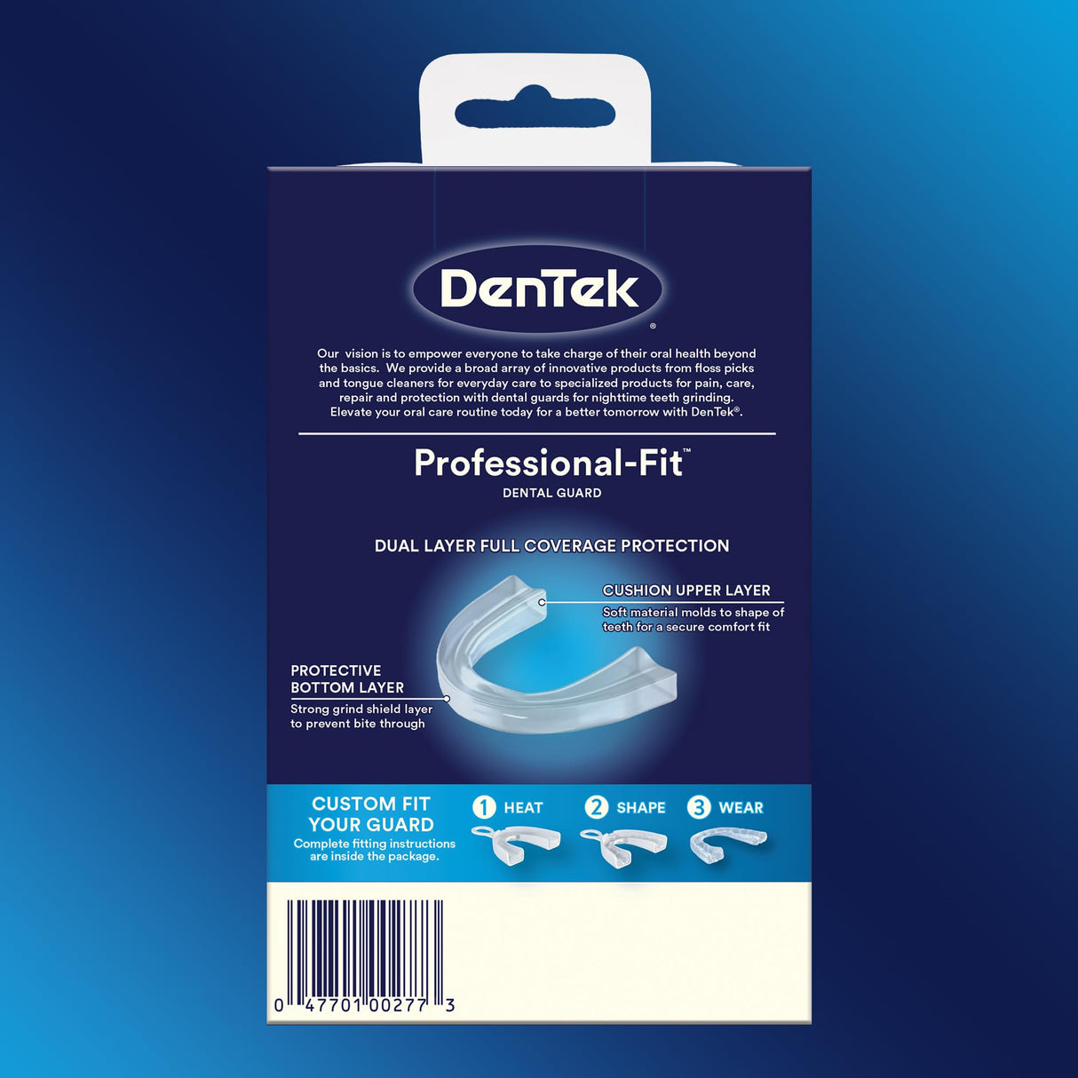 DenTek Mouth Guard for Nighttime Teeth Grinding, Professional-Fit Dental Guard, 1 Count
