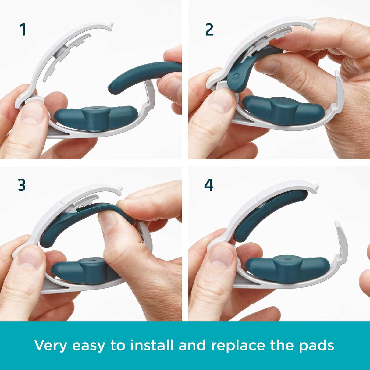 Lunderg Stabilizer Pads Replacements for Our Freedom Clamp - Premium Medical Grade Silicone Pads - Clamp NOT Included