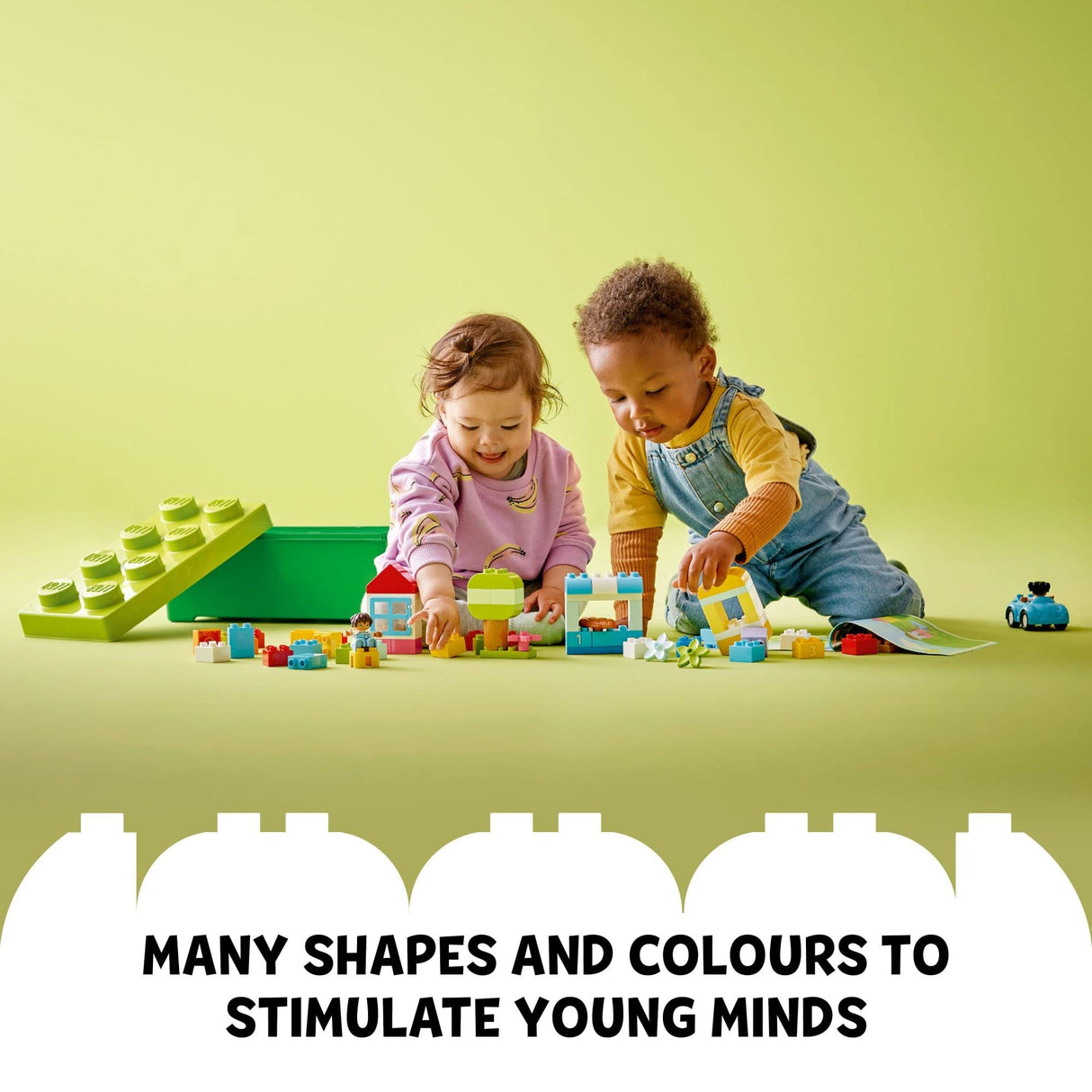 LEGO DUPLO Classic Brick Box Building Blocks - Stacking Toys for Toddlers, Ages 1.5+ Years - Learning & Educational Toys for Preschool - Develop Fine Motor Skills - Gift for Christmas - 10913