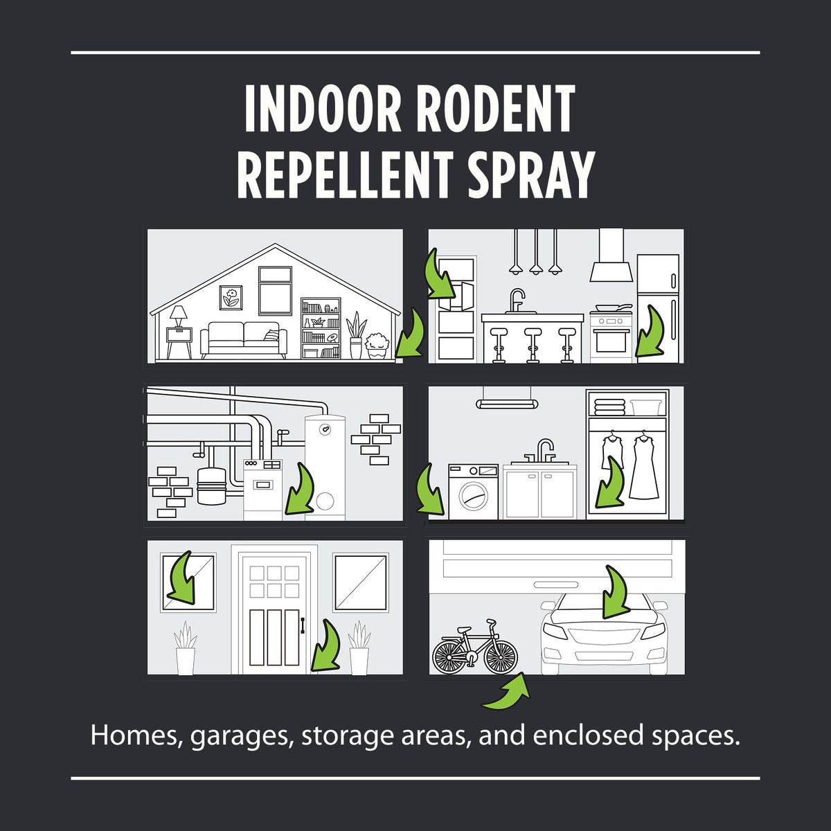 Grandpa Gus's Rodent Repellent Spray, Natural Peppermint Oil, 16 Fl Oz