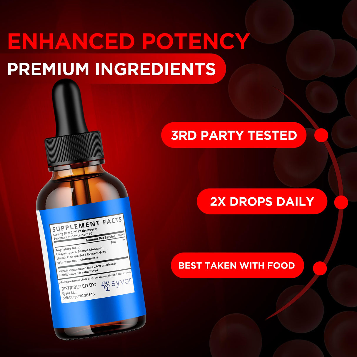 Glyco Shield Drops, Official Glyco Shield Blood Support Drops with All Natural Ingredients, GlycoShield Maximum Strength Liquid Supplement Supporting Your Health and Wellness Naturally (30 Servings)