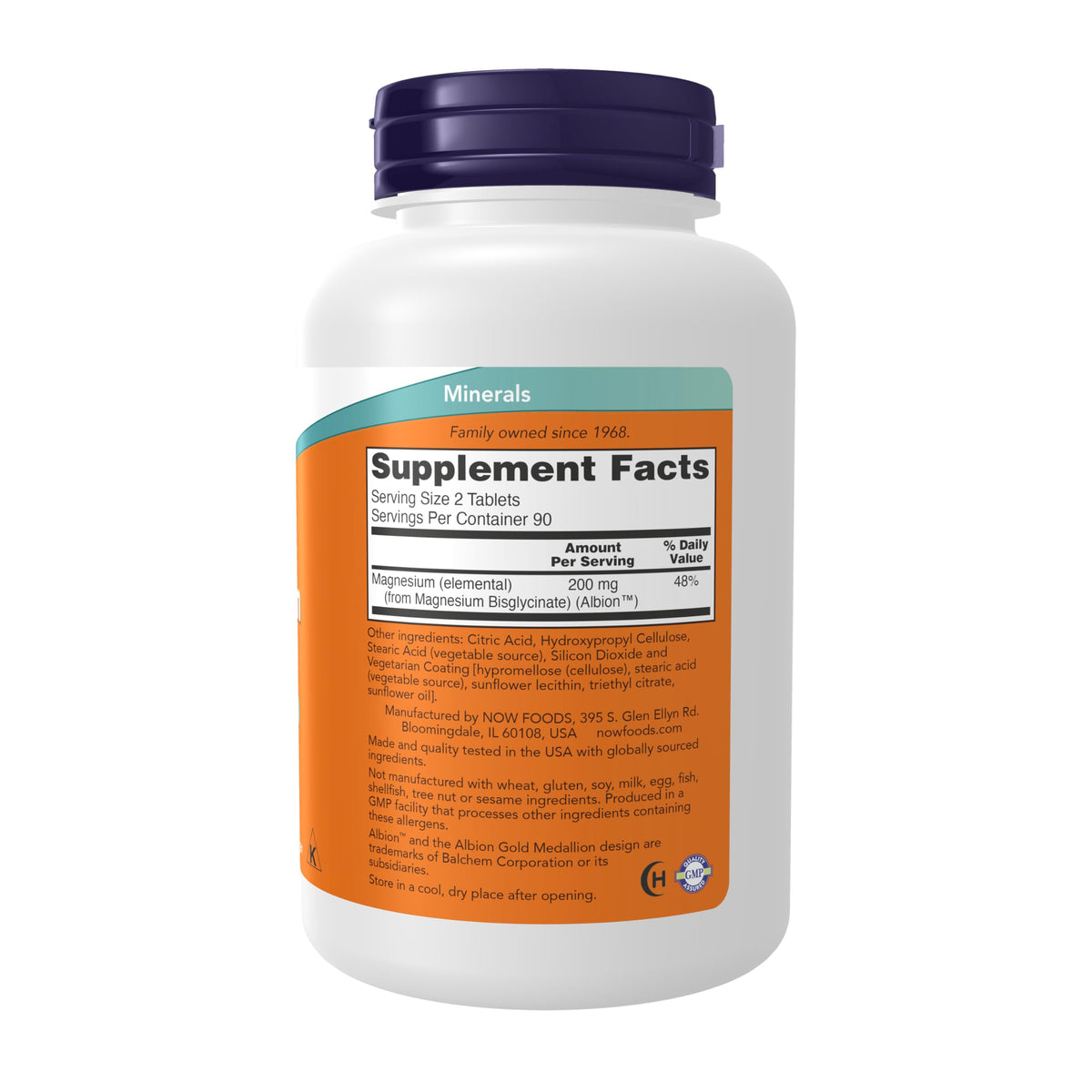 Now Supplements, Magnesium Glycinate 100 mg, 180 Tabs