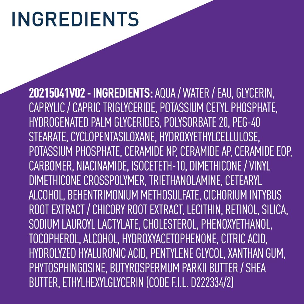 CeraVe Retinol Serum for Face with Niacinamide & Hyaluronic Acid, 1oz