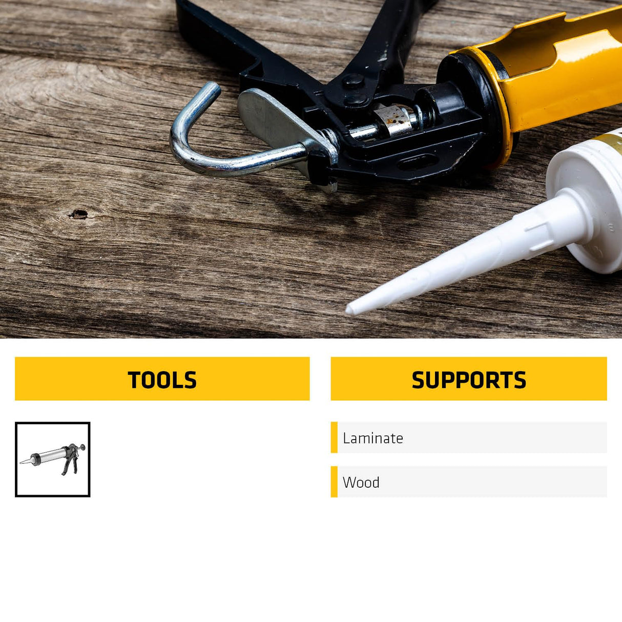 Everbuild EVBTIMBOAK Timber and Laminate Sealant Oak C3, Set of 1