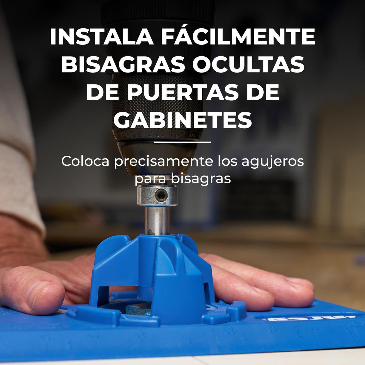 Kreg Concealed Hinge Jig - 35mm Cup Drilling Jig - Adjustable Cabinet Door Installation Tool - KHI-Hinge
