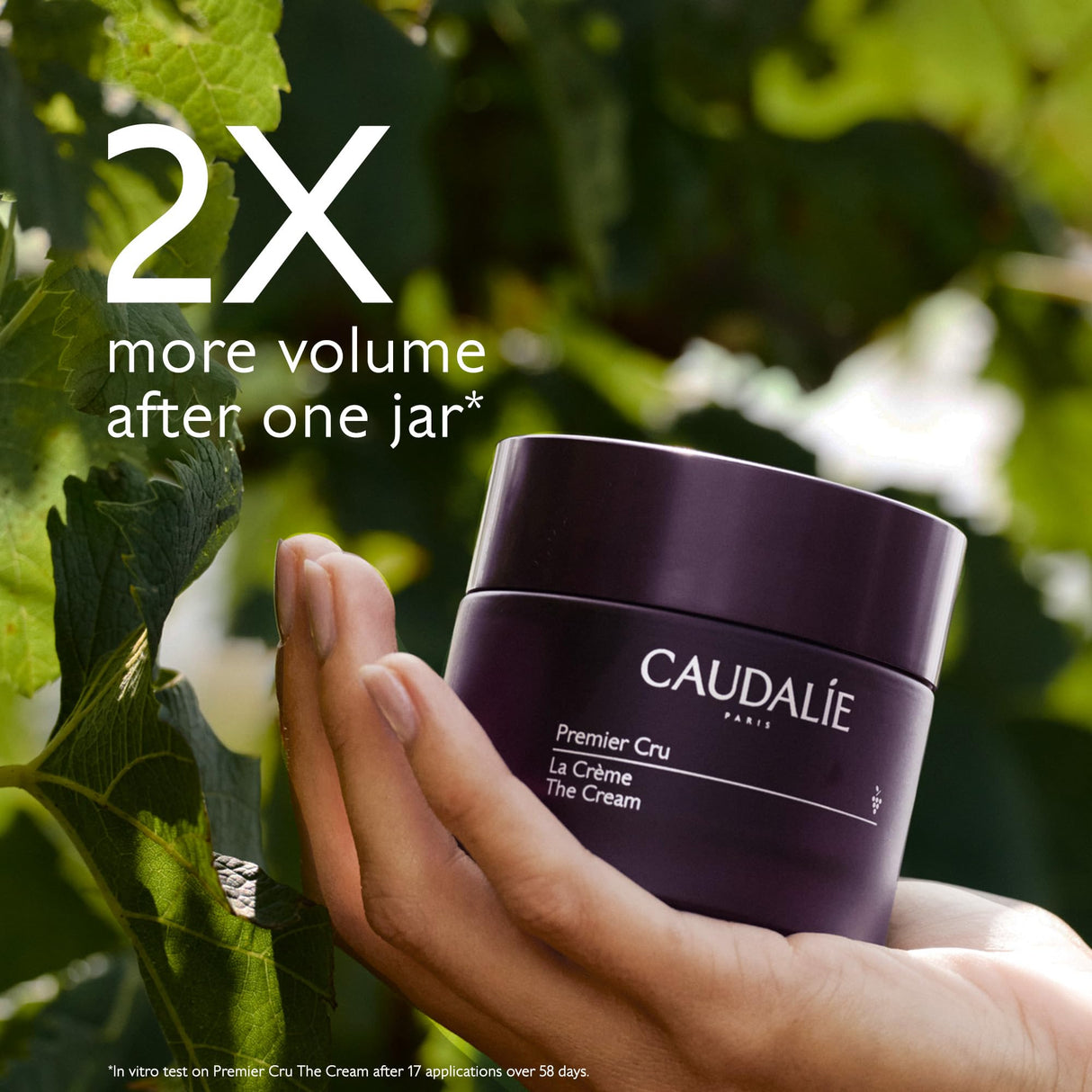 Caudalie Premier Cru Anti-Aging Cream Moisturizer, Refillable Jar - 50 ml