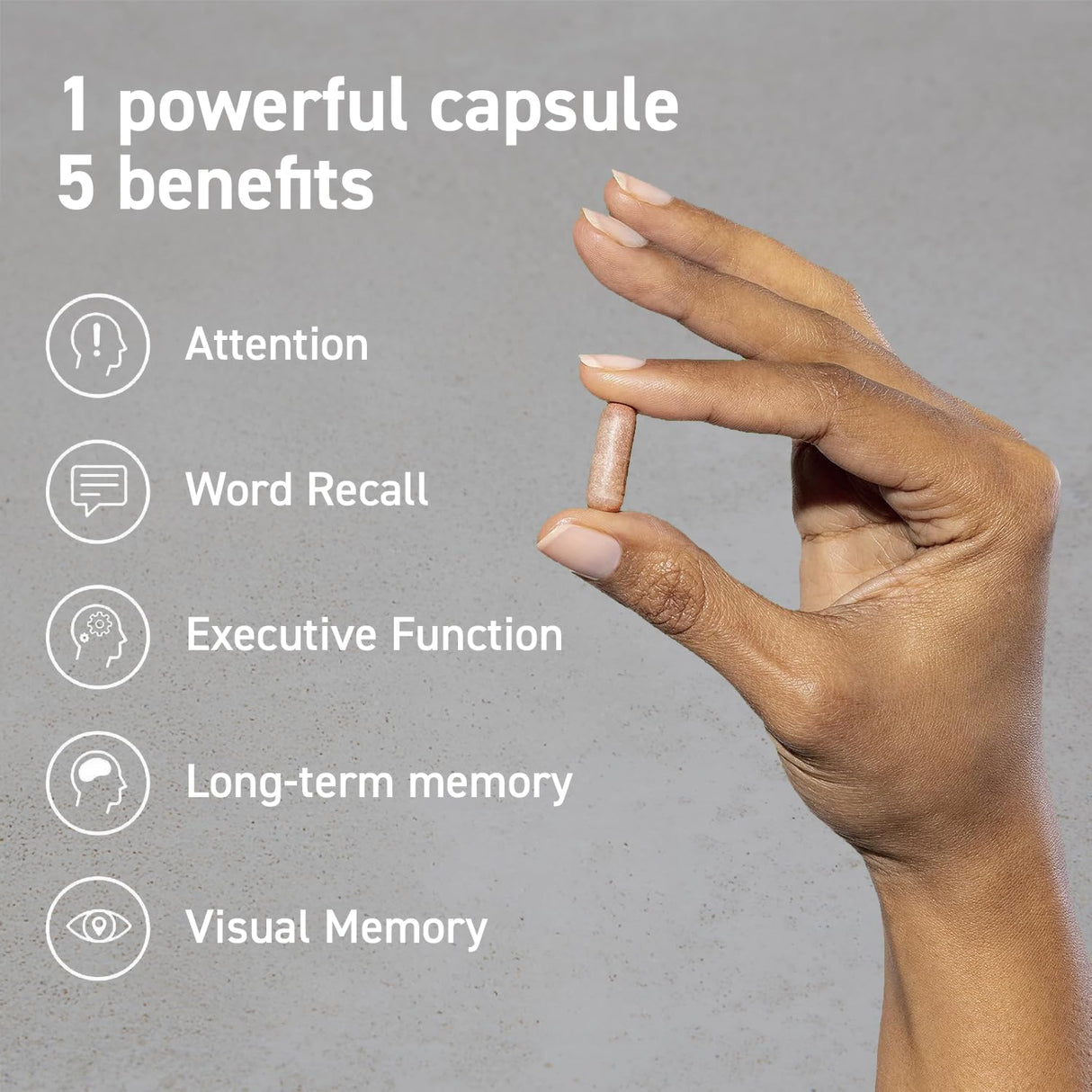 CocoaVia Memory & Focus Brain Supplement, 90 Day, Cocoa Flavanol Blend, Lutein, Added Caffeine for Boost. Improve Cognitive Function, Attention, Vegan & Plant Based, 90 Capsules