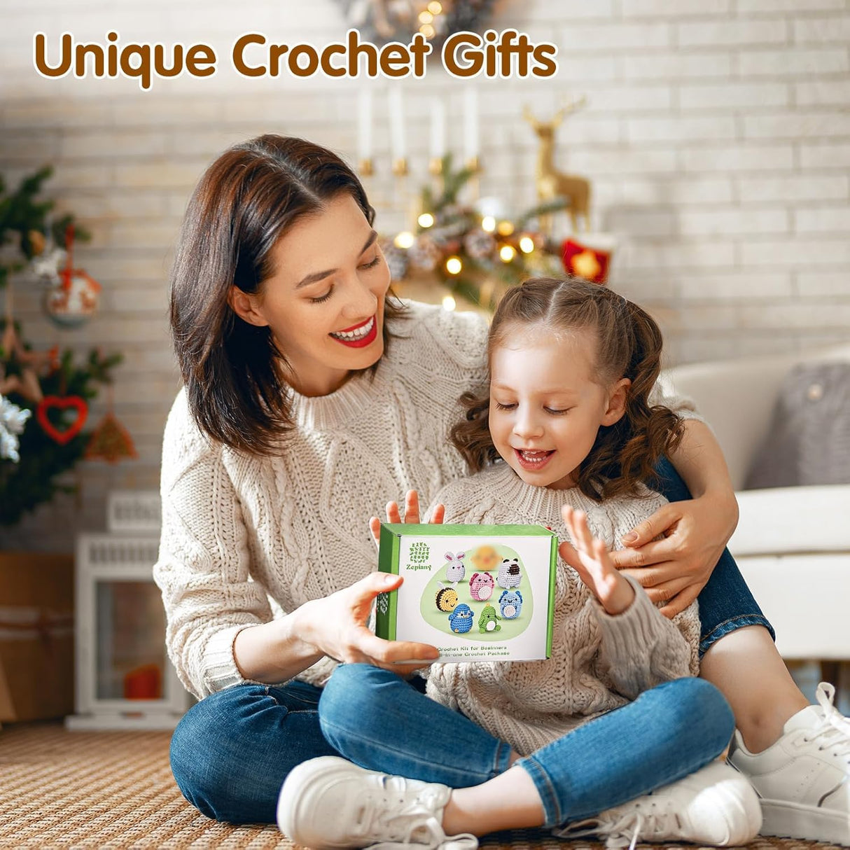 Crochet Kit for Beginners, Crochet Cat Beginner Crochet Kit for Adults, Amigurumi Crochet Animals Cat Crafts Crochet Kits, Easy Knitting Kit Christmas Gifts