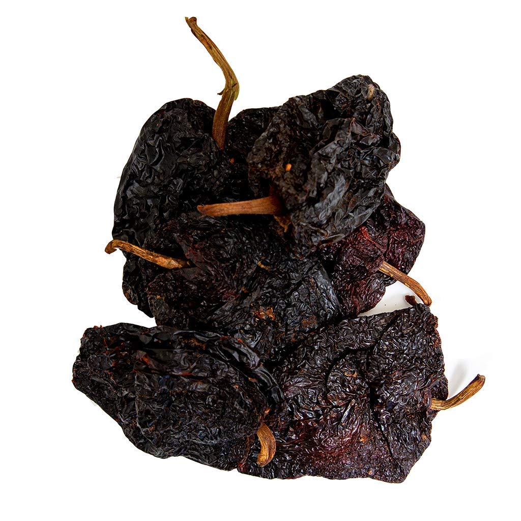 Dried Chiles Peppers 4 Pack Bundle - Chile Guajillo Stemless, Ancho, Pasilla and Arbol by 1400s Spices
