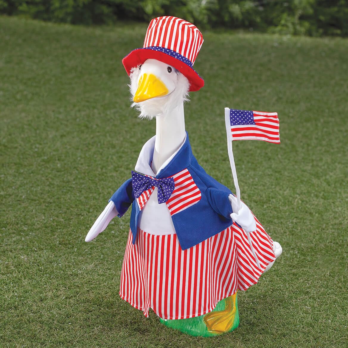 Gaggleville Uncle Sam Goose Outfit, Fits Large 23" H Statue, by Fox Valley Traders