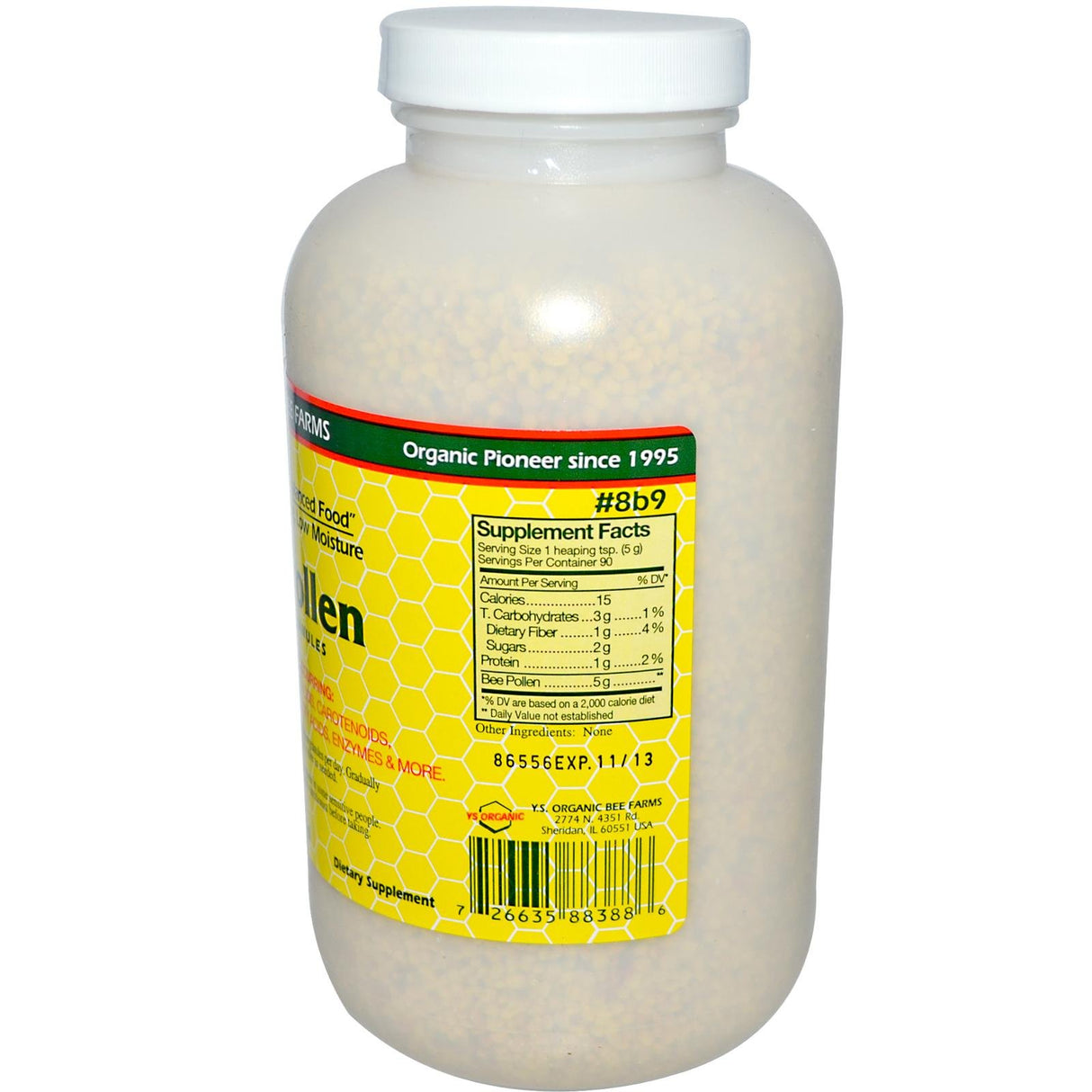 Bee Pollen - Low Moisture Whole Granulars YS Eco Bee Farms 16 oz Granular