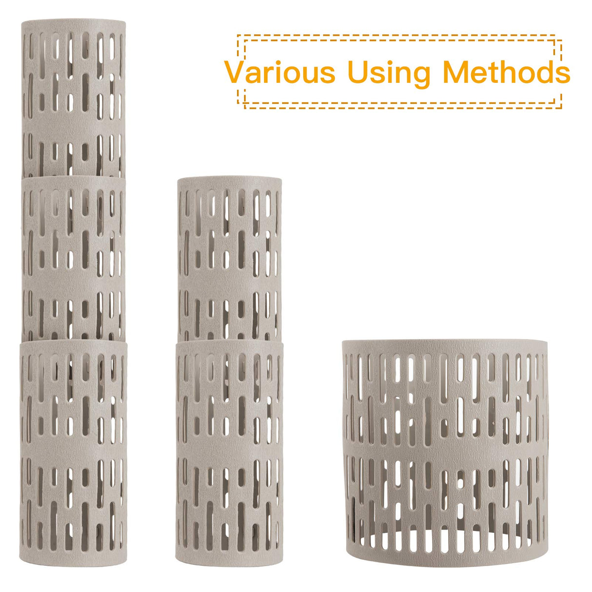 Aulock 10pcs Plastic Tree Trunk Protectors, Easy Flexible Guards