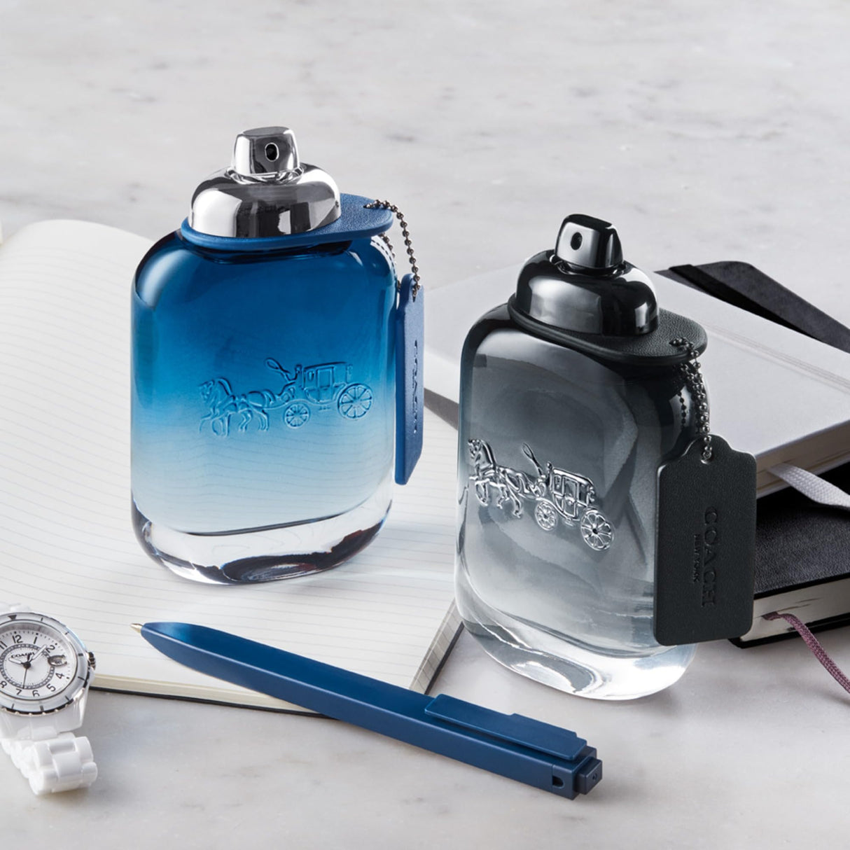 Coach Blue Eau de Toilette - Long Lasting Fragrance with notes of Lime Oil, Black Pepper & Amber - Fougere & Aquatic - 3.3 fl. oz.