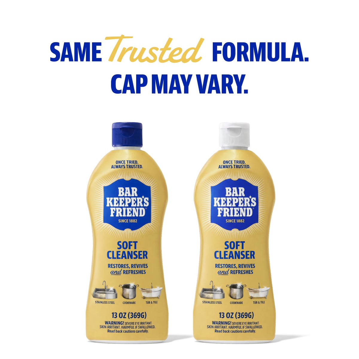 Bar Keepers Friend Soft Cleanser Liquid Multipurpose Cleaner, 13 Oz, 2 Pack
