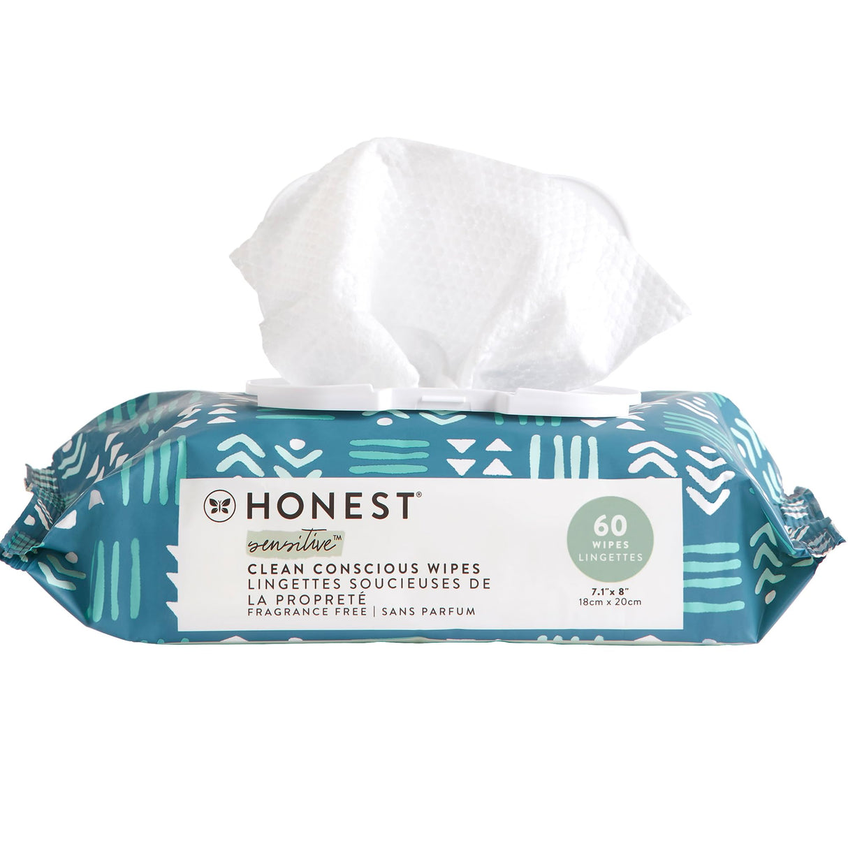 The Honest Company Clean Conscious Multi-Use Wipes | Hypoallergenic + Unscented for Sensitive Skin | Over 99% Water, Compostable, Plant Based, Baby Wipes | Rose Blossom, 288 Count
