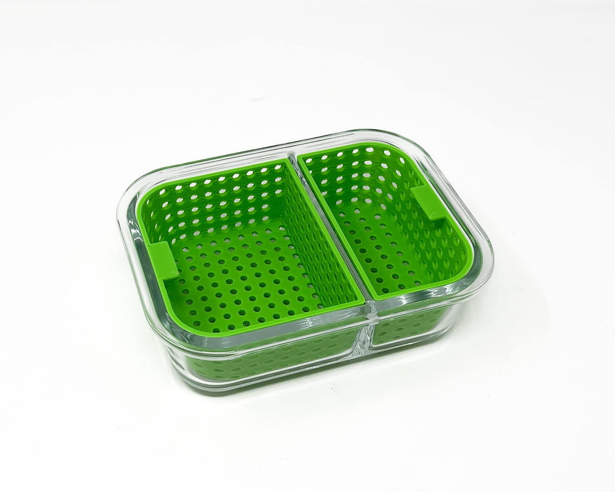 Dual Dunk Iso Soak Cleaning Station (Small, Black)