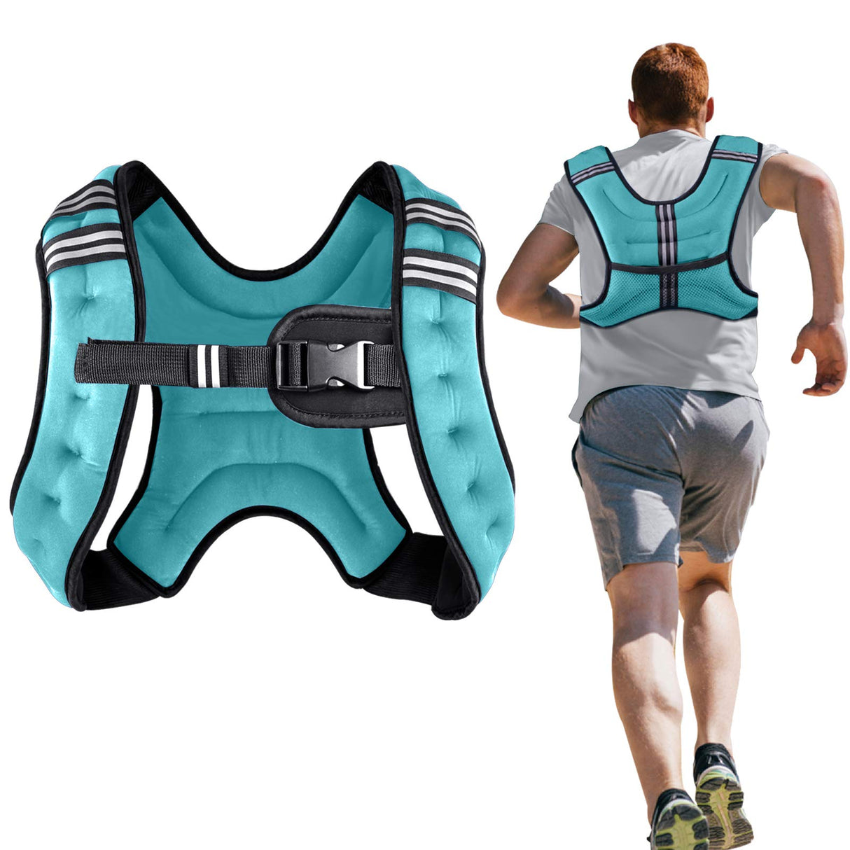 Henkelion Weighted Vest Weight Vest for Men Women Kids Weights Included, Body Weight Vests Adjustable for Running, Training Workout, Jogging, Walking