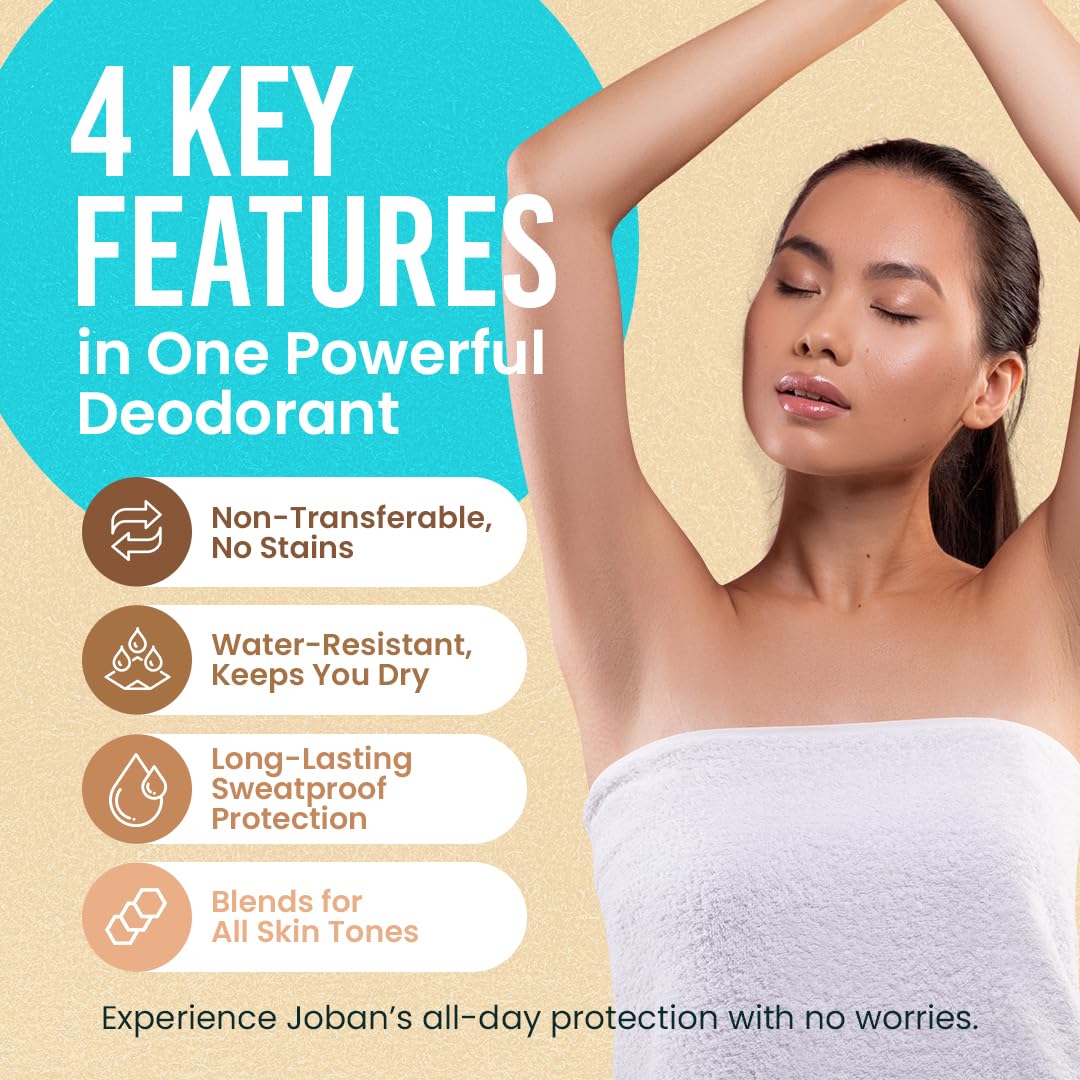 2 Pack Joban Beauty - Tinted Deodorant Fair Shade