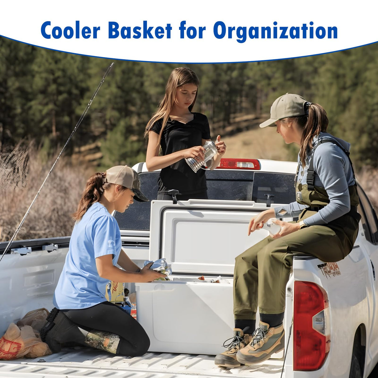 Cooler Basket for RTIC 52 & 72 Qt Ultra-Light Coolers, Heavy-Duty Ultra-Tough Cooler Basket Tray Insert Accessories for Organization
