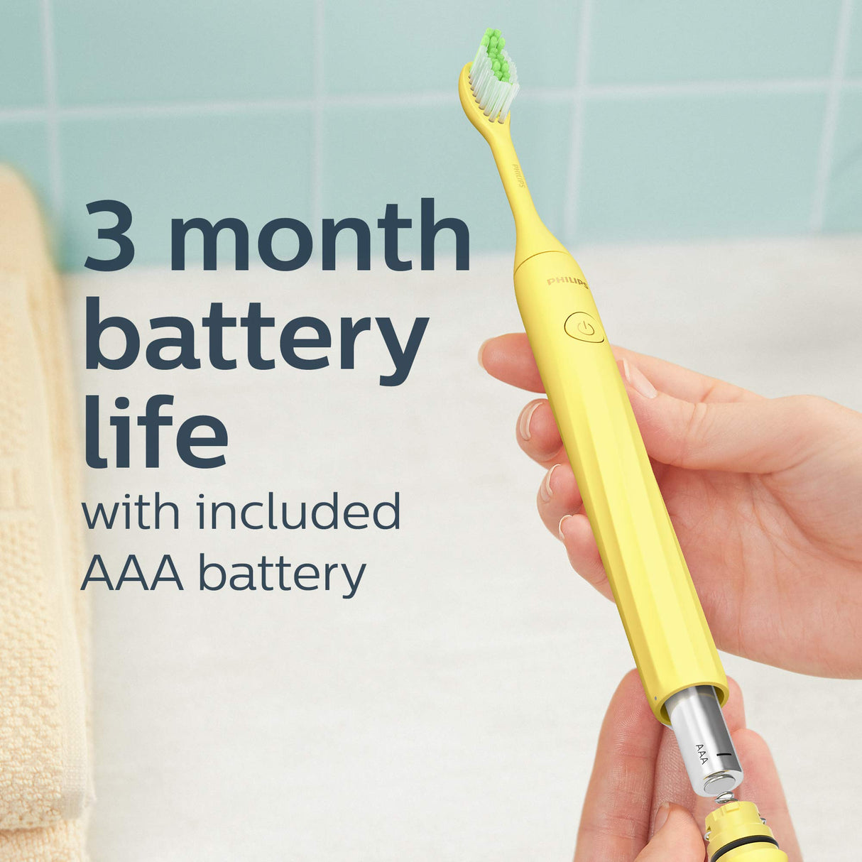 Philips Sonicare Battery Toothbrush, Mango Yellow, HY1100/02