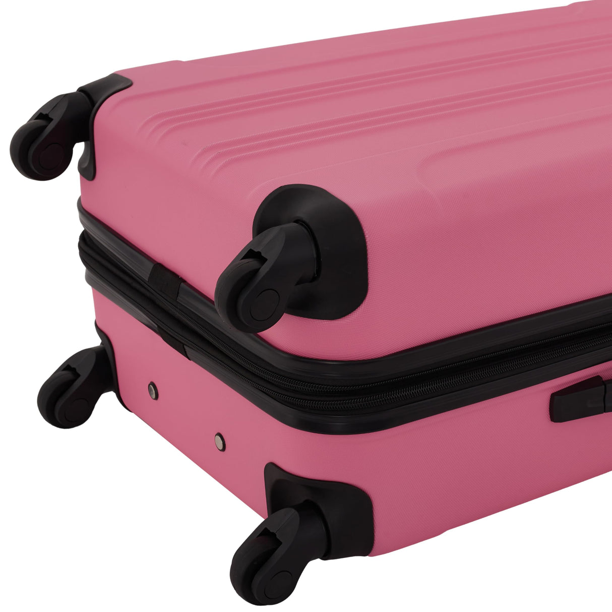 Travelers Club Chicago Hardside Expandable Spinner Luggage, Hot Pink, 5 Piece Set
