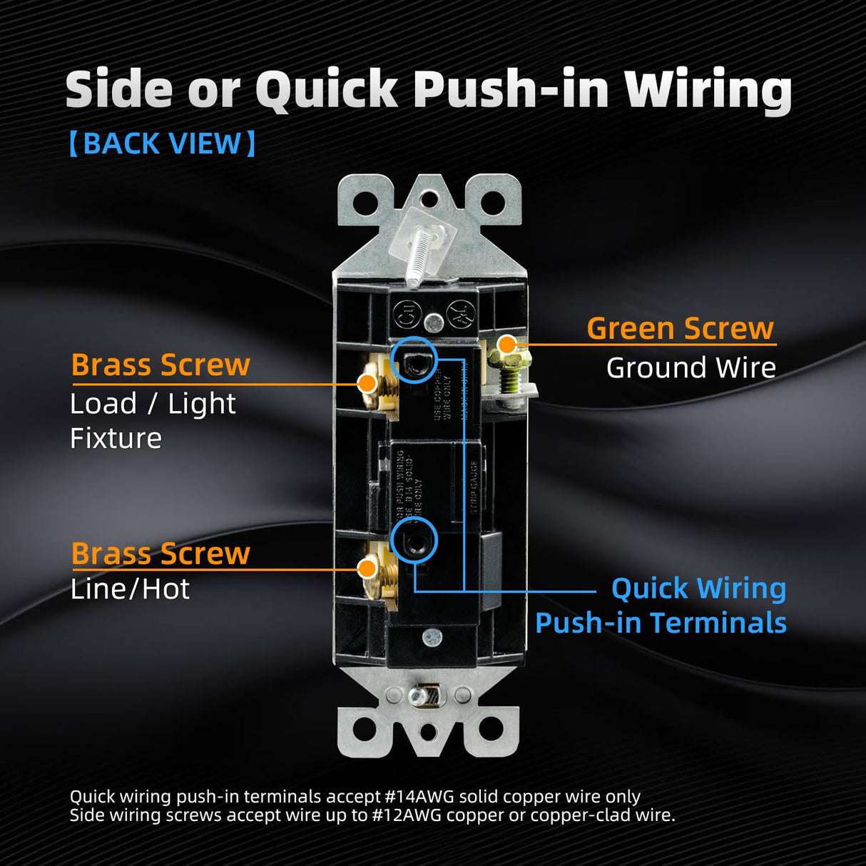 ELEGRP Matte White Single Pole Decorator Light Switch, 15Amp, 120-277V, Decorative Paddle Rocker Switch Replacement, On/Off Wall Switch, Self-Grounding, Residential/Commercial Grade, UL/CUL (10 Pack)