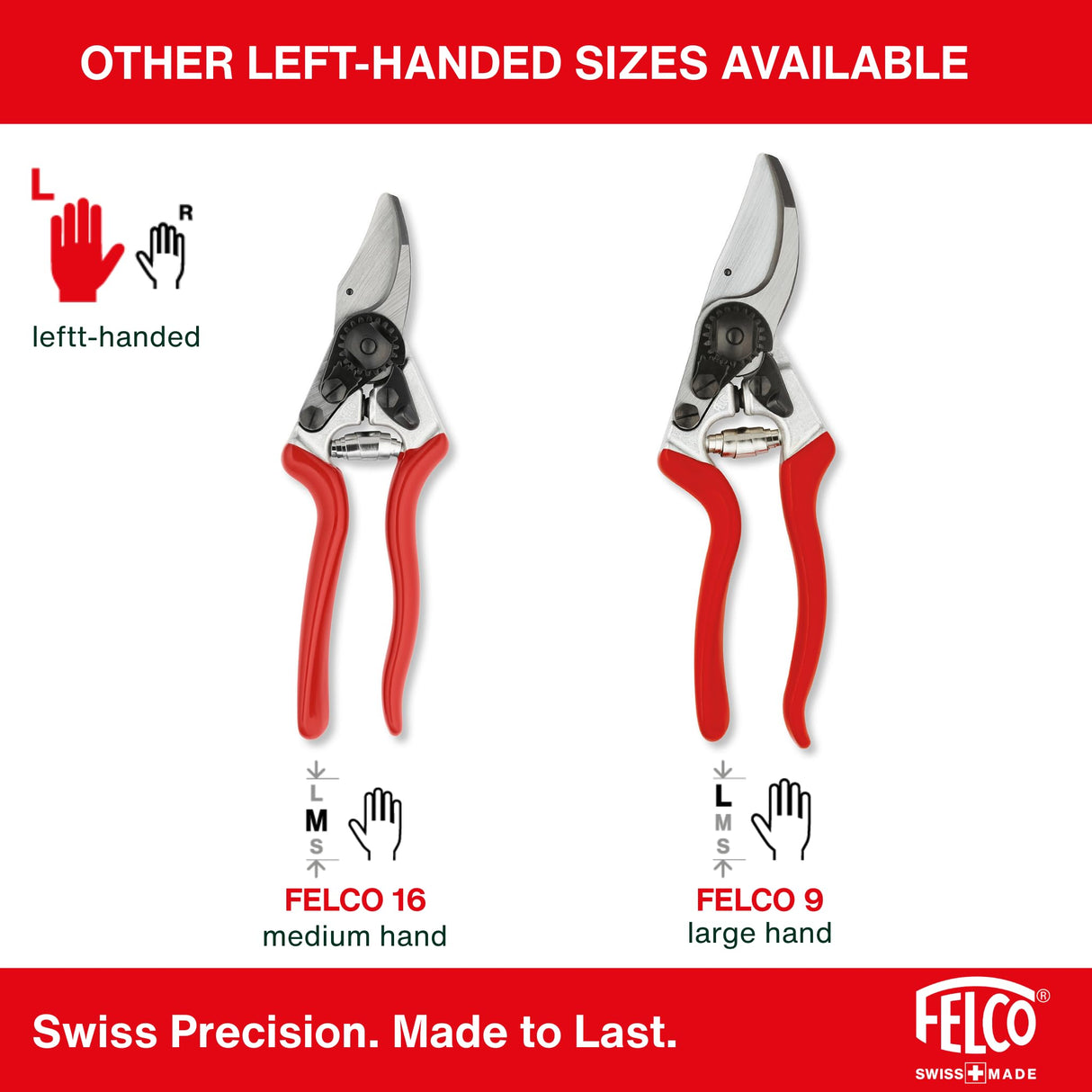 FELCO 6 ELITE Pruning Shears – 7.7" Swiss-Made Garden Clippers with Leather-Wrapped Handle for Medium Right Hands | Hand Pruners for Gardening | Garden Tool Cutter with Bypass Blade, Aluminum Body