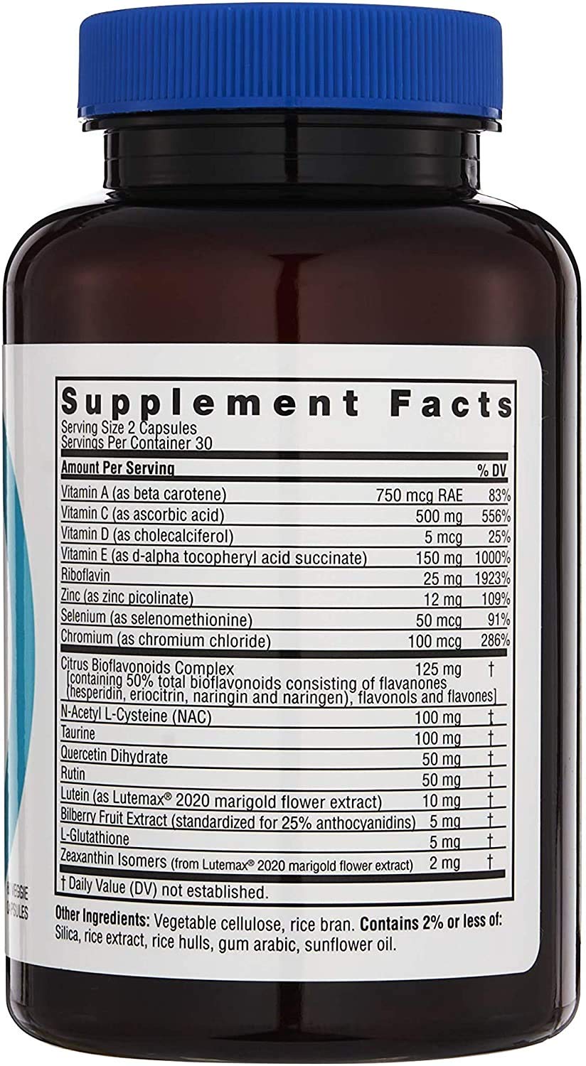 Twinlab Ocuguard Plus - Eye Supplement with Zinc, Vitamin A, C & D - 60 Veggie Capsules