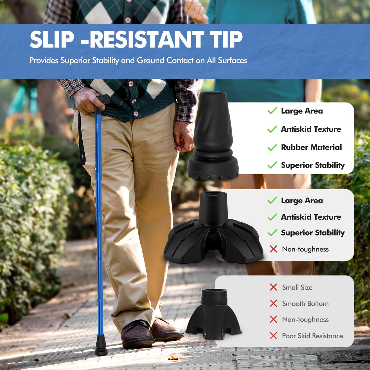 GPTCAMP G2 Walking Stick, Fold-up Walking Cane for Women and Men with Wrist Strap, Portable, Foldable, Collapsible, Lightweight and Sturdy with Comfortable T Handle